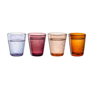 Boîte de 4 verres assortis Sunrise Burano Leonardo