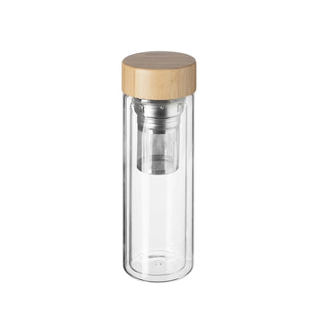 Bouteille à infusion double paroi verre Atmosphera