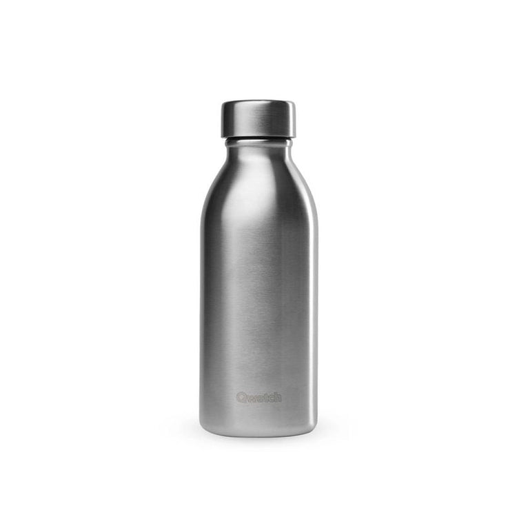 Bouteille isotherme Acier inoxydable recyclé double paroi 500 ml Inox brossé Icon Qwetch