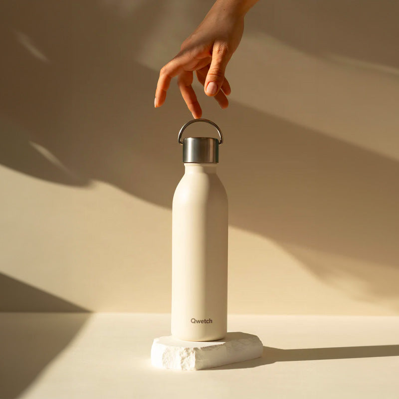 Bouteille isotherme en inox 600ml sable Active Qwetch