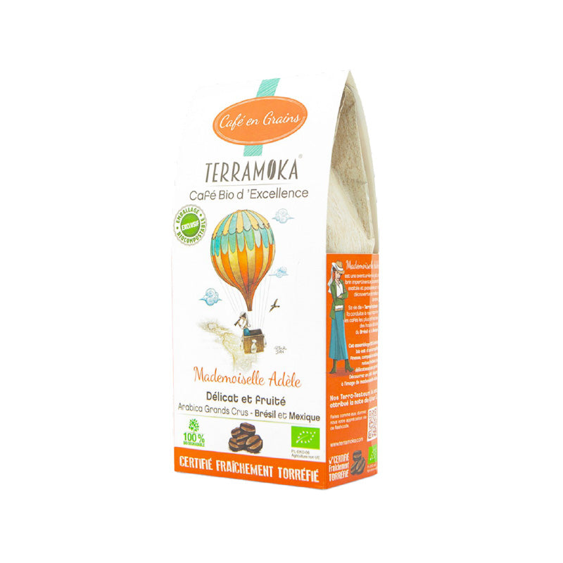 Café en grains bio 200g Mademoiselle Adele Terramoka