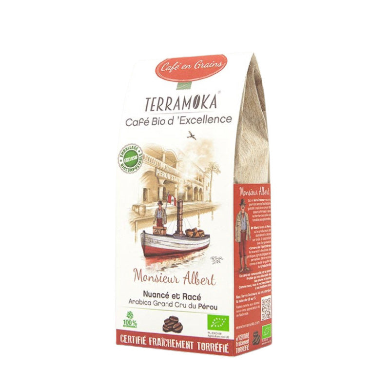 Café en grains bio 200g Monsieur Albert Terramoka