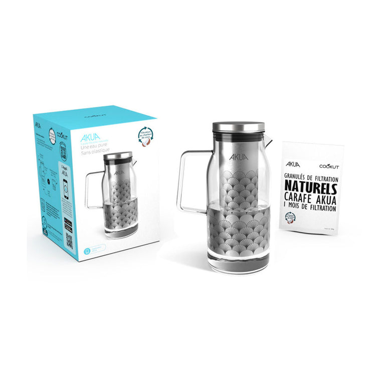 Carafe filtrante en verre 1,2L Akua Cookut