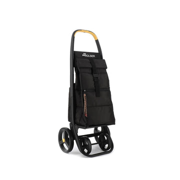 Chariot de course pliable à 4 roues noir 8 plus Ecopep Rolser