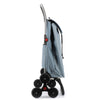 Chariot de course pliable à 6 roues bleu gris Imax Rolser