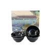 Coffret de 4 bols Sakura en porcelaine 500ml bleu et blanc Tokyo Design