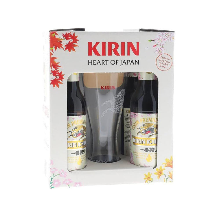 Coffret kirin 4 bières et 1 verre