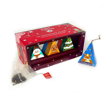 Coffret personnages de noël 6 sache