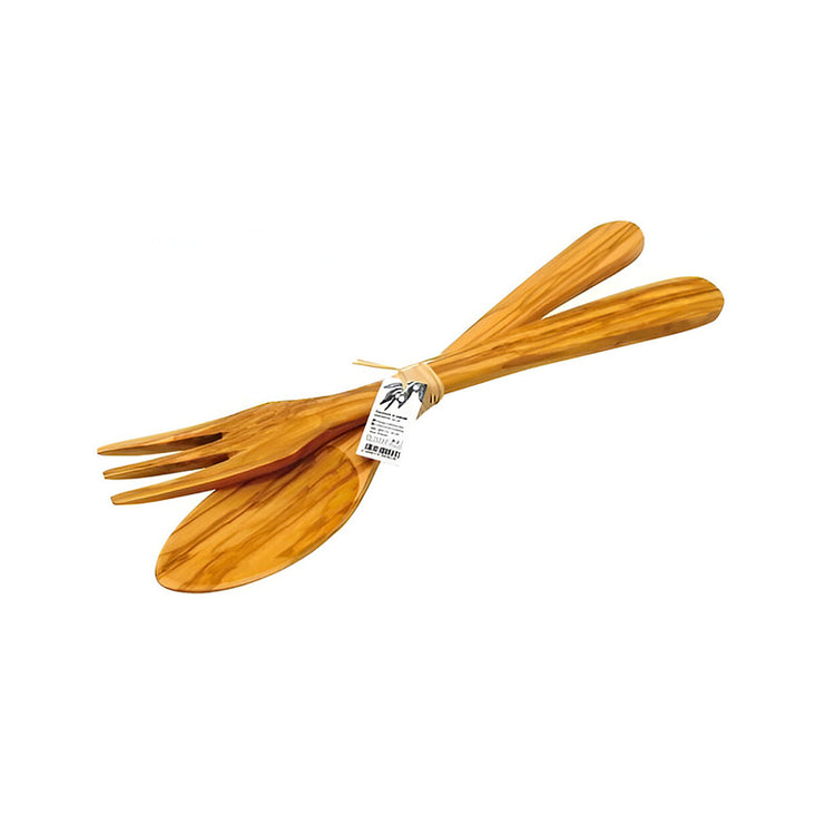 Couverts à salade parisien en bois 30cm Chevalier Diffusion