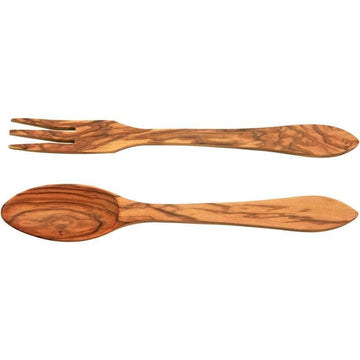Couvert salade tulipe bois d'olivier 25cm Dubost Colas Pradel