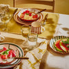 Assiette calotte en porcelaine 20 cm vert Mykonos Pomax