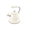 Bouilloire sifflante 2,3 L Crème Années 50 Smeg