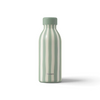 Bouteille isotherme Qwetch Icon Allure 500mL couleur tilleul à rayures verticales chez Du Bruit dans la Cuisine