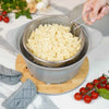 Panier cuisson et friture Cookut 28 cm en acier inoxydable dans une cocotte Du Bruit dans la Cuisine avec des pâtes