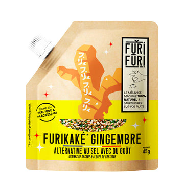 Furikaké gingembre algues de Bretagne 100% naturel 45 g Furi Furi