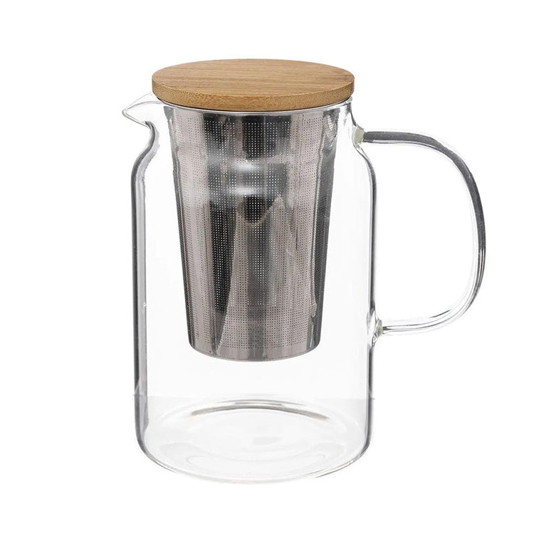 Théière Verre filtre inox couvercle bambou 90 cl Mia Secret de Gourmet