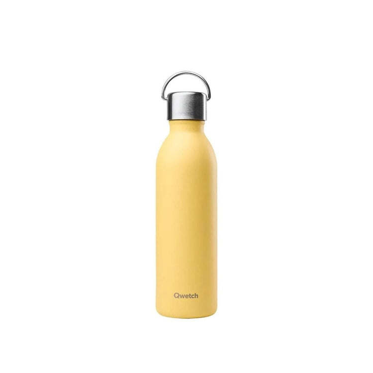 Gourde isotherme Acier inoxydable double paroi 600 ml Citron Active Qwetch
