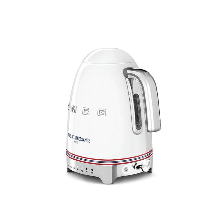 Bouilloire à température réglable 1,7L Blanc Smeg x Ines de la Fressa