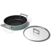 Sauteuse 28 cm avec couvercle Vert Émeraude Mat Années 50 Smeg
