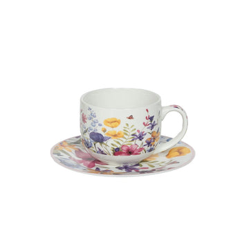 Coffret d'une tasse avec son assiette en porcelaine 47cl Maia Trend'Up