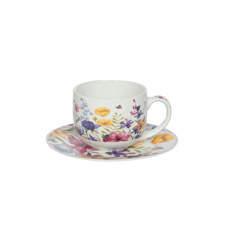 Coffret d'une tasse avec son assiette en porcelaine 47cl Maia Trend'Up