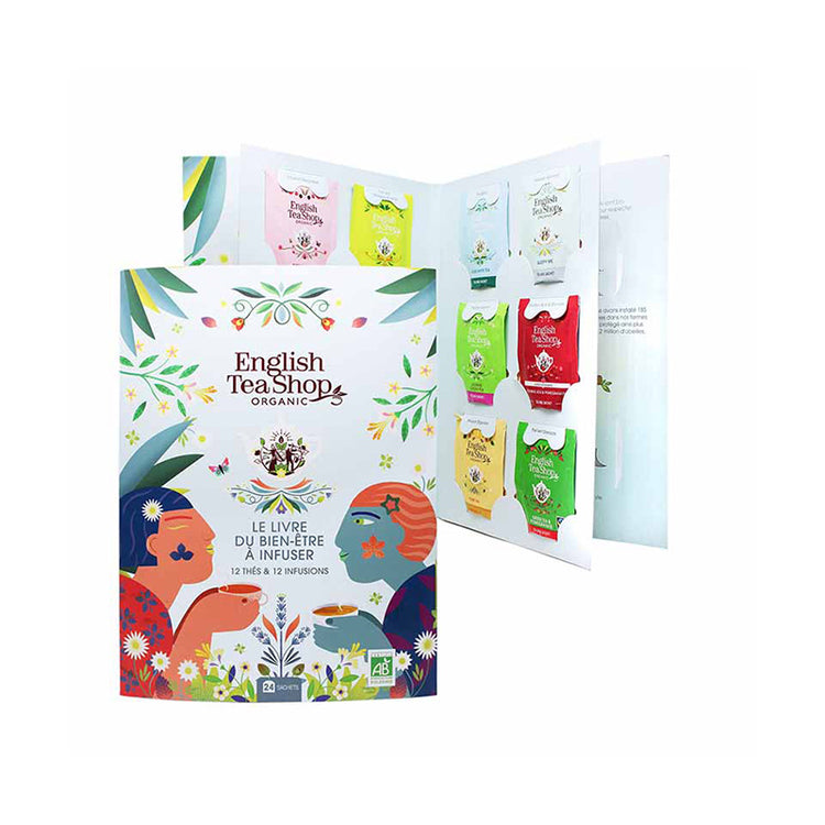 Livre du bien-être à infuser 24 sachets bio English tea shop