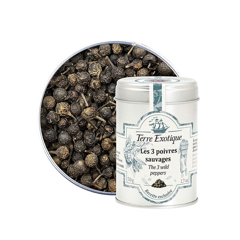 Mélange 3 poivres sauvages 50g Terre Exotique