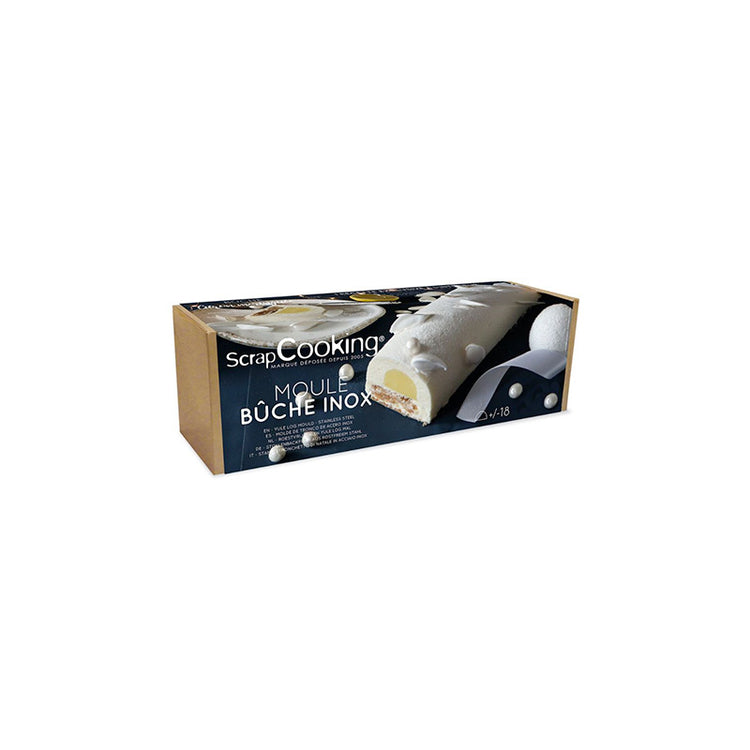 Moule à bûche en inox avec insert de 30 cm ScapCooking