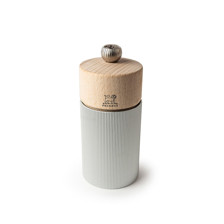 Moulin à sel en aluminium et bois 12cm Line Peugeot