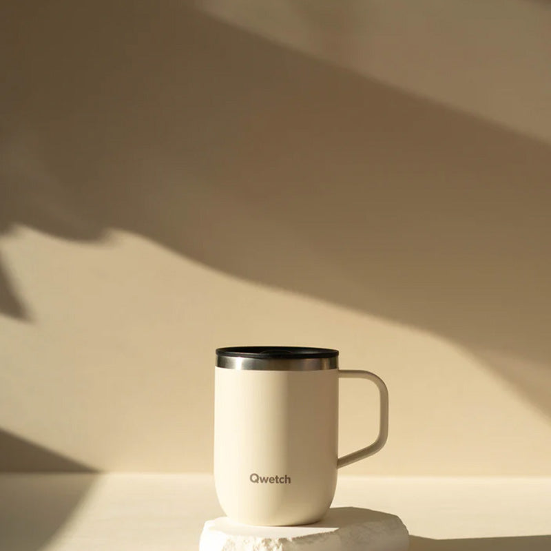 Mug isotherme en inox 350ml sable Qwetch
