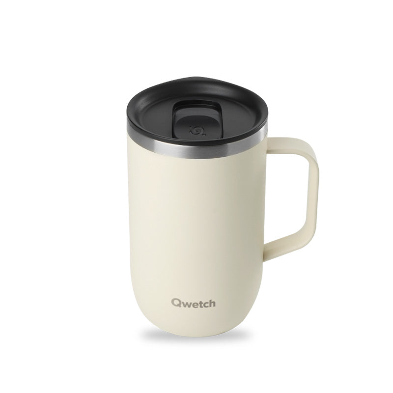 Mug tisanière isotherme en inox 470ml sable Qwetch