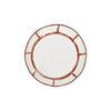 Assiette calotte en porcelaine 20 cm rouille Mykonos Pomax