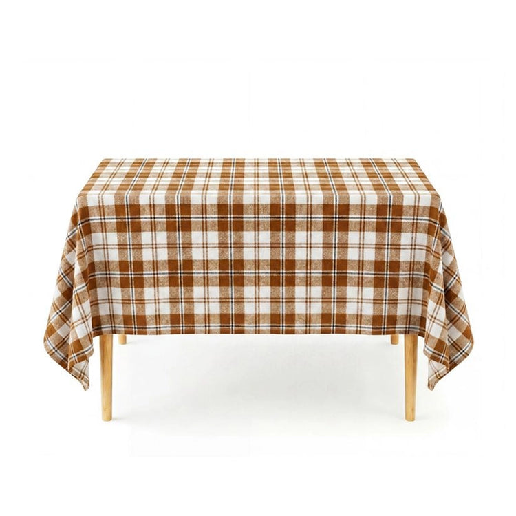 Nappe Lauren 100% coton couleur rouille Tiseco