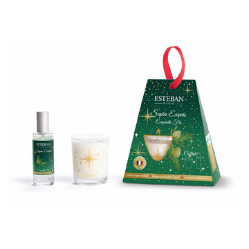 Coffret vaporisateur et bougie parfumé Sapin Exquis Esteban