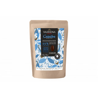 Fèves de chocolat noir Caraïbe 66% 250 g Valrhona