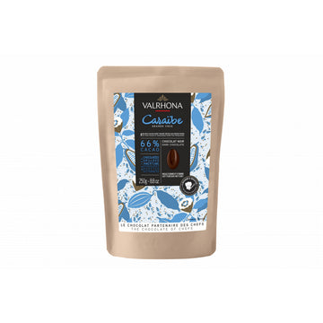 Fèves de chocolat noir Caraïbe 66% 250 g Valrhona