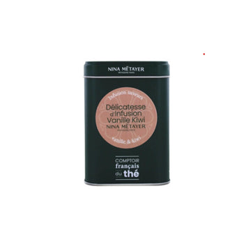 Boîte d’infusion Vanille et Kiwi en vrac de 80g Comptoir Français du Thé