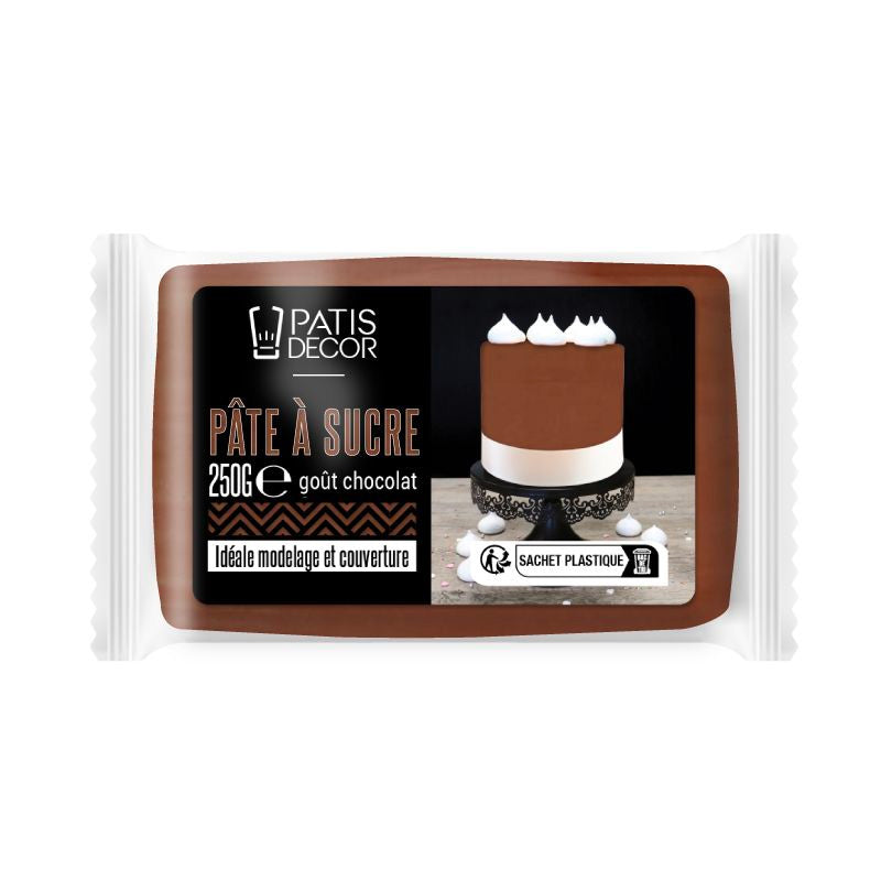 Pâte à sucre marron 250g Patisdecor