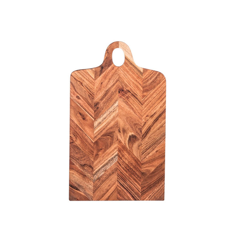 Planche à découper en bois chevron 45x20cm Table Passion