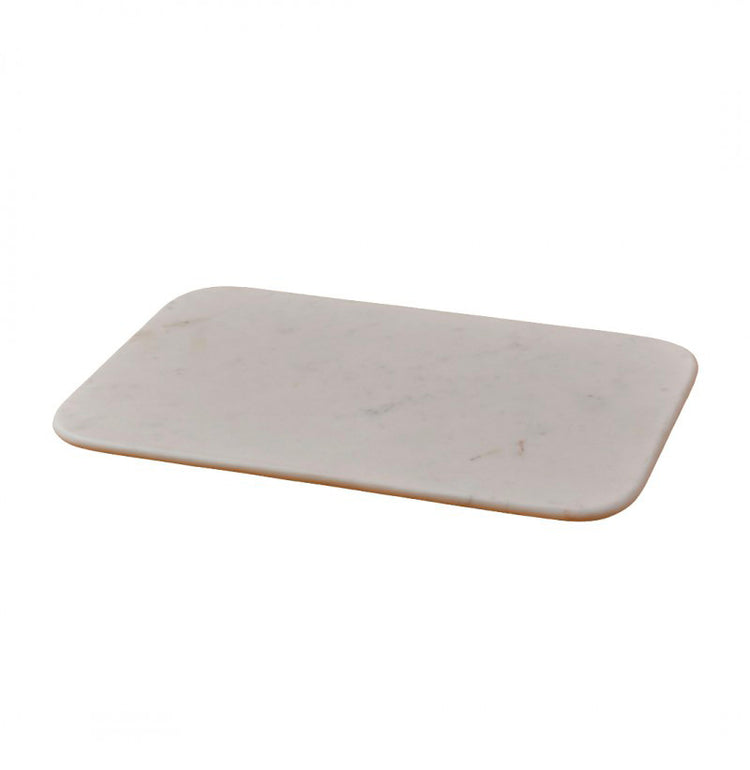 Grande planche à pâtisserie marbre massif naturel 60x40 cm Blanc Be Home