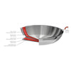 Poêle inox 32cm Casteline Cristel