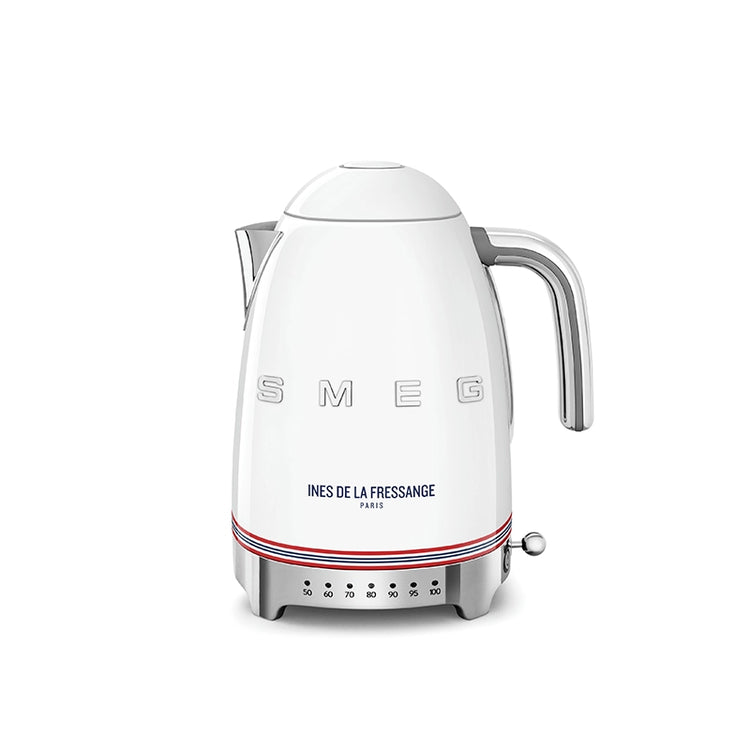 Bouilloire à température réglable 1,7L Blanc Smeg x Ines de la Fressa