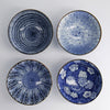 Coffret 4 bols en porcelaine 550 ml bleus Tayo Tokyo Design