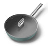 Wok 30 cm Vert Émeraude Mat Années 50 Smeg