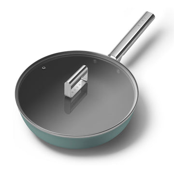 Wok 30 cm Vert Émeraude Mat Années 50 Smeg