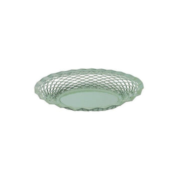 Corbeille ovale en inox Vert Pastel So Cuisine