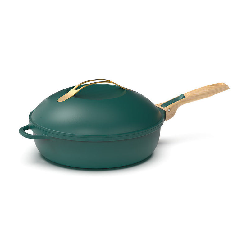 Poêle à tout faire en métal 28 cm fougère La Fabuleuse Cookut