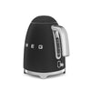 Bouilloire électrique 1,7 L Noir Mat Années 50 Smeg