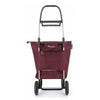 Sac de course pliable à 2 roues aubergine Logic Rolser