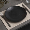 Service de vaisselle 18 pièces grès mat texturé Noir Black Sand Table Passion